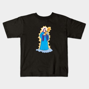 Saint holding a skateboard Kids T-Shirt